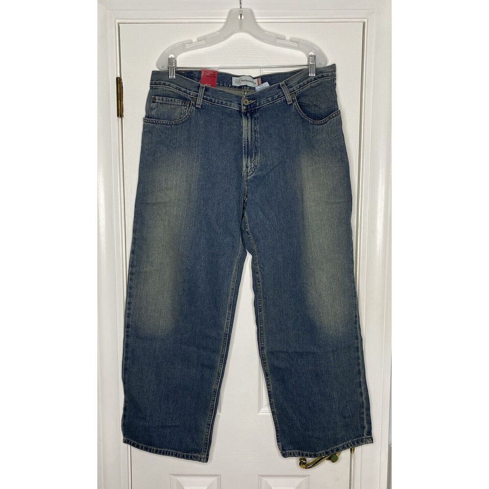 Levis Mens 550 Relaxed Fit Denim Jeans Medium Wash Husky‎ 36x29 New